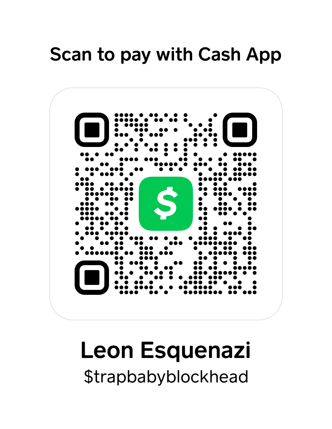 Cash App QR Code